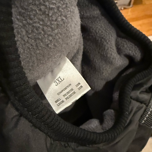 FurryKing Black Dog Jacket with Harness - Picture 3 of 5